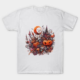 Halloween Scribbly Spectacle T-Shirt